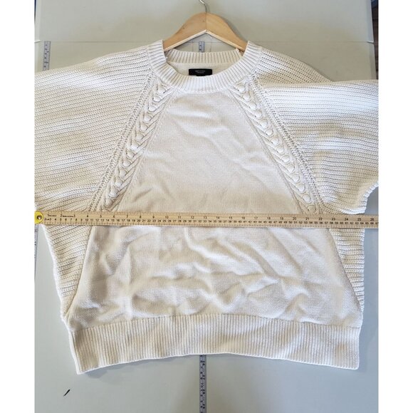 Simply Vera Vera Wang Ivory Cable Knit Sweater Size XXL Pullover Old Money - Picture 3 of 6